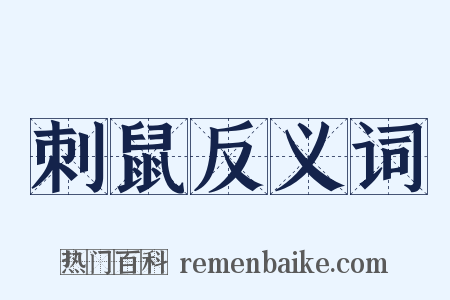 刺鼠反义词是什么意思的图片